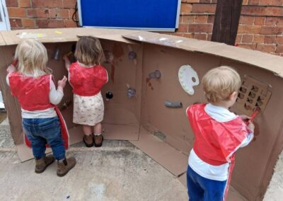 Little Woodlands Painting Together